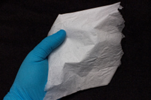 Electrospun nonwoven of biotechnologically produced tropoelastin